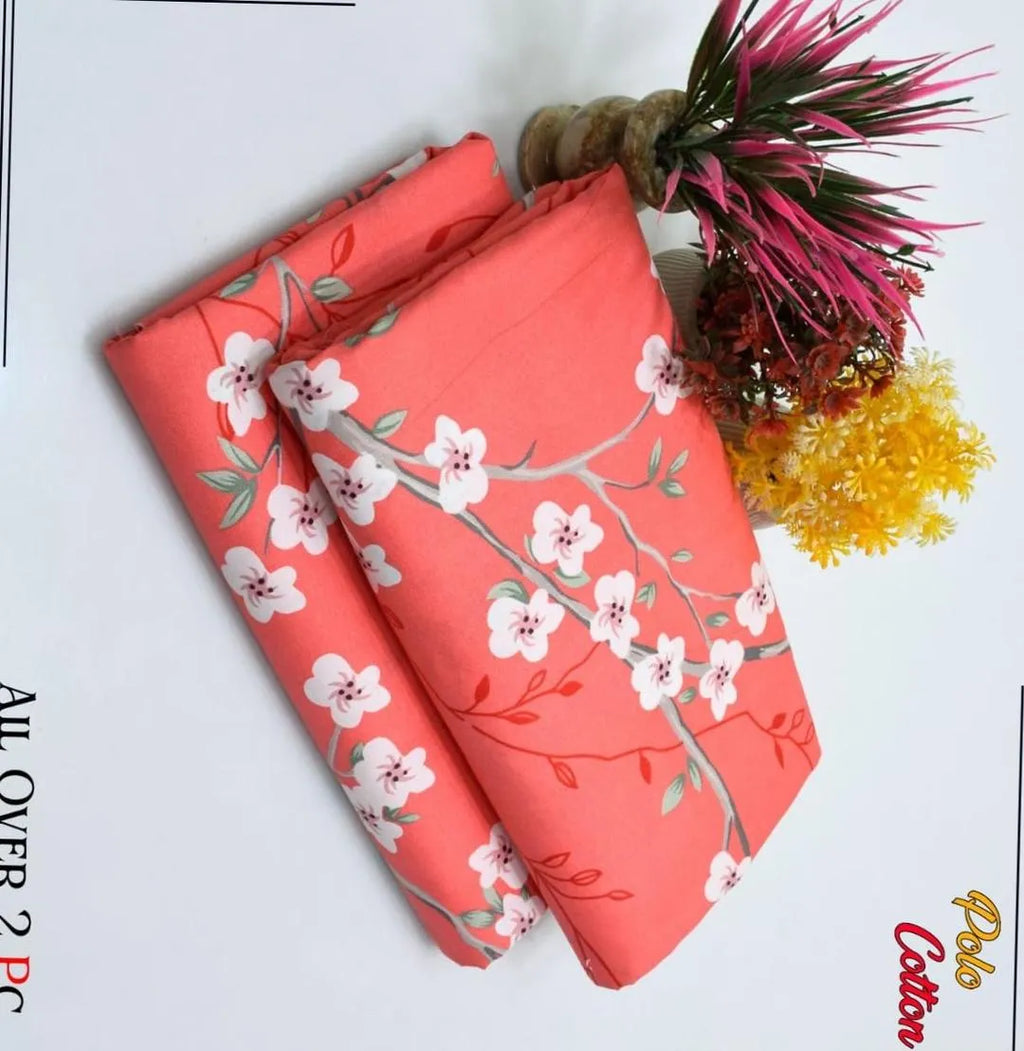 2 Pcs Women's Unstitched Printed Suit