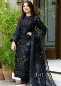 3 Pcs Women's Unstitched Embroidered Suit
