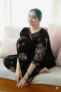 2 Pcs Women's Unstitched Embroidered Suit