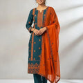 3 Pcs Women's Unstitched Embroidered Suit